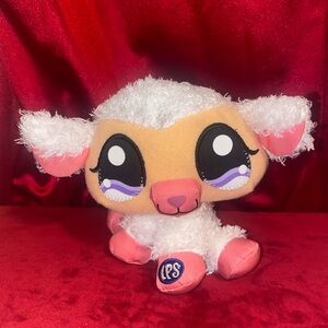 Hasbro Littlest Pet Shop Plush Toy White Lamb Sheep LPS